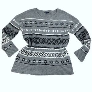 American Eagle Nordic Crew Neck Pullover Sweater